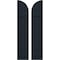 Ekena Millwork Americraft 3-Board (2 Batten) Wood Joined Board-n-Batten Shutters w/ Arch Top, ARW101BQ311X77OBH, PR ARW101BQ311X77OBH - alternate 1